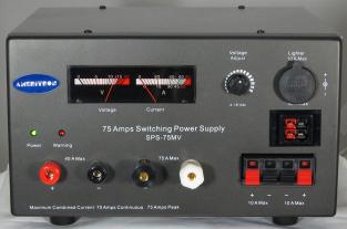 SPS-75MV, IT, SWITCHING PS, 75A, MTR,ADJ. 13.8VDC,110-220VAC | MFJ  Enterprises Inc