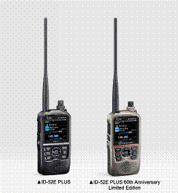 The ID-52E PLUS Empowered with Enhanced Bluetooth Functionality and  Versatile USB Type-C Port. The ID-52E PLUS 60th Anniversary Limited  Edition is Also Released - Icom Europe